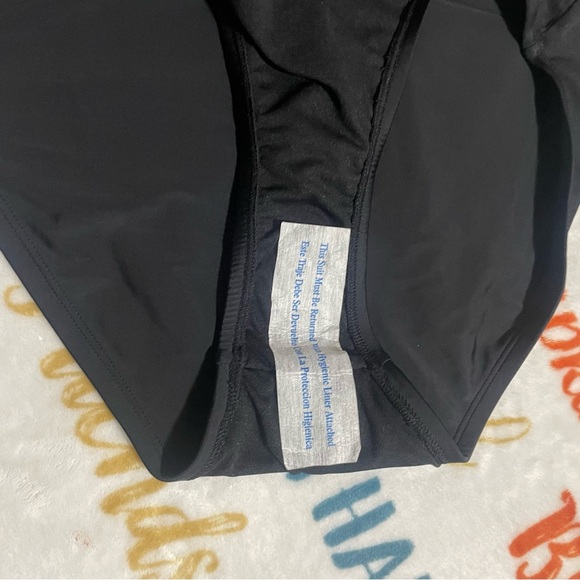Xhilaration Black High Waist Swim Bottoms - Picture 6 of 6